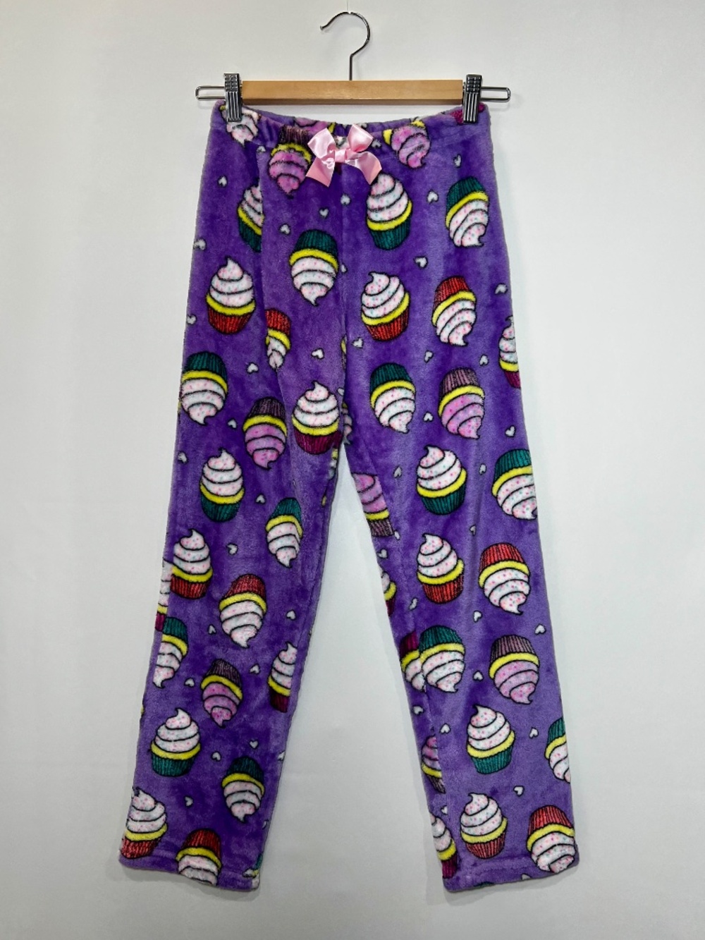 🛍️ 4/$20 Kids Purple Cupcake Fleece Pajama Pants
